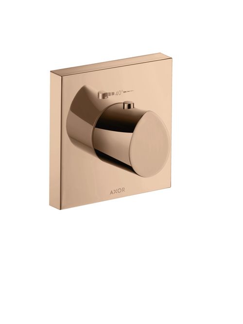 AXOR-HG-AXOR-Starck-Organic-Thermostat-HighFlow-120-120-Unterputz-Polished-Red-Gold-12712300 gallery number 1